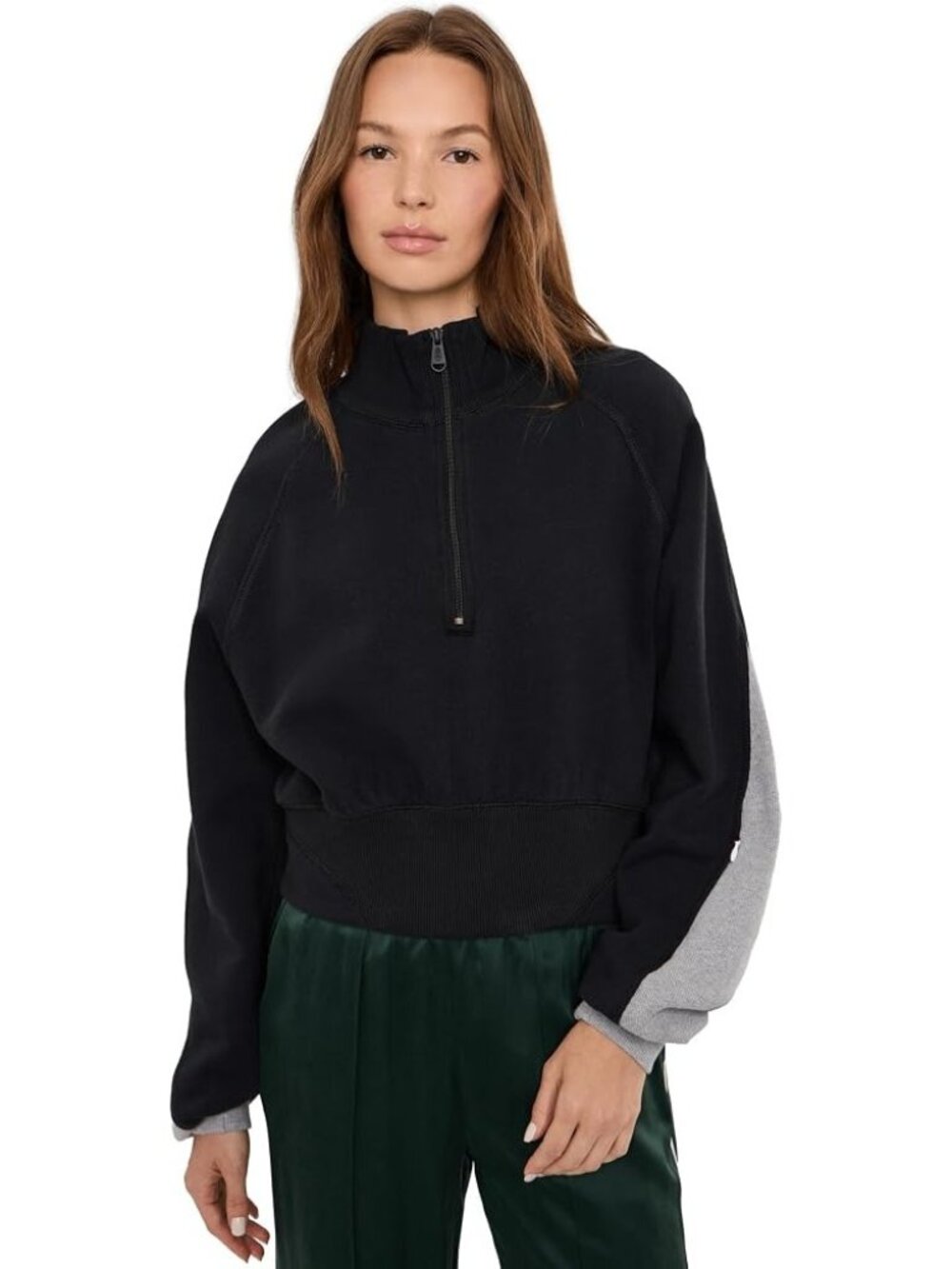 NWT FREE PEOPLE Movement Out Of The Park black Pullover SWEATSHIRT SIZE M